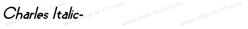 Charles Italic字体转换